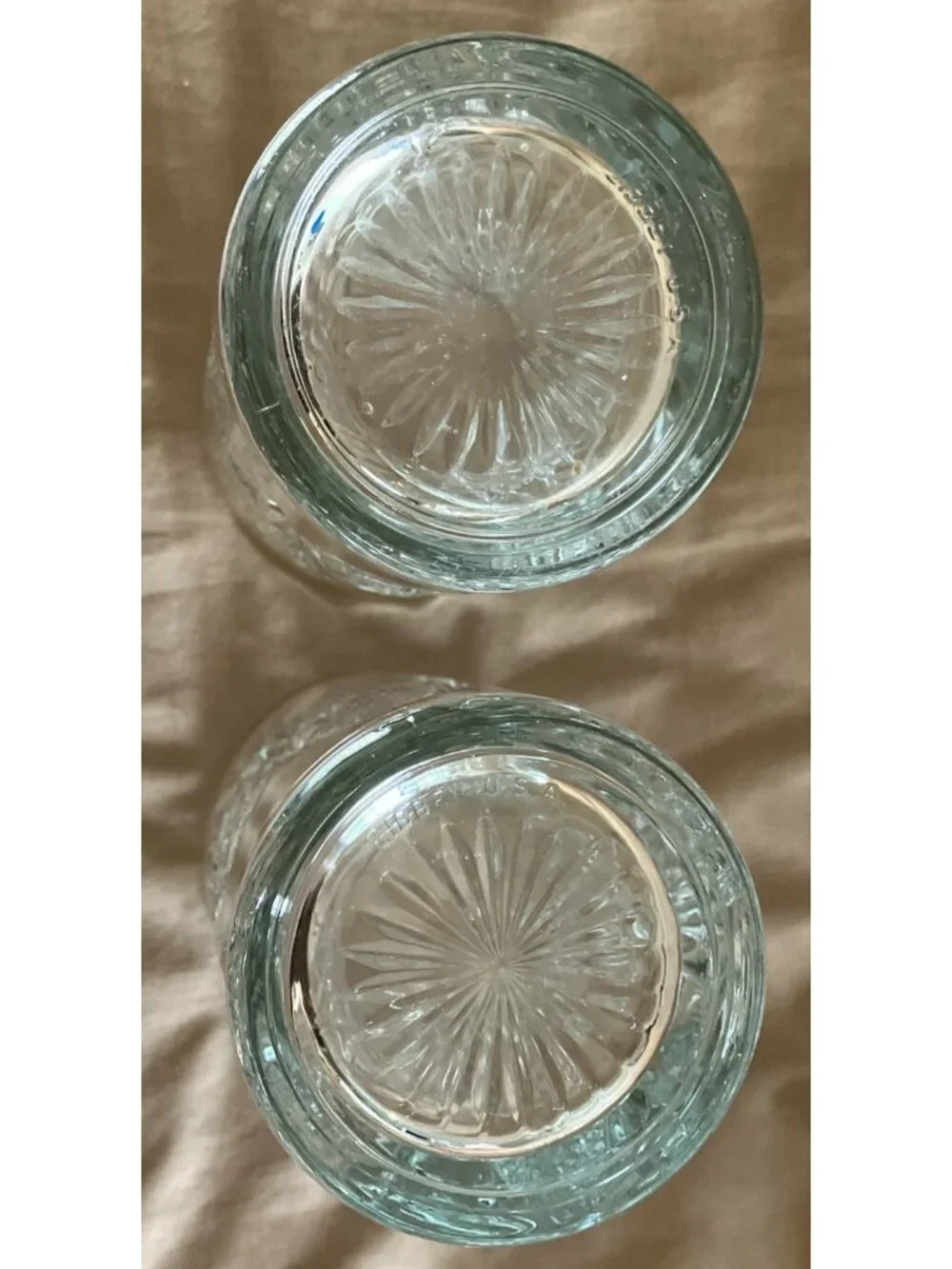 Set Of 2 Libbey Glass Hobstar 16 oz Highball Tumbler